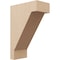 Ekena Millwork 7"W x 14"D x 21"H Classic Burlington Rough Cedar Woodgrain TimberThane Corbel, Primed Tan CORUR07X14X21BURRCPR - alternate 1